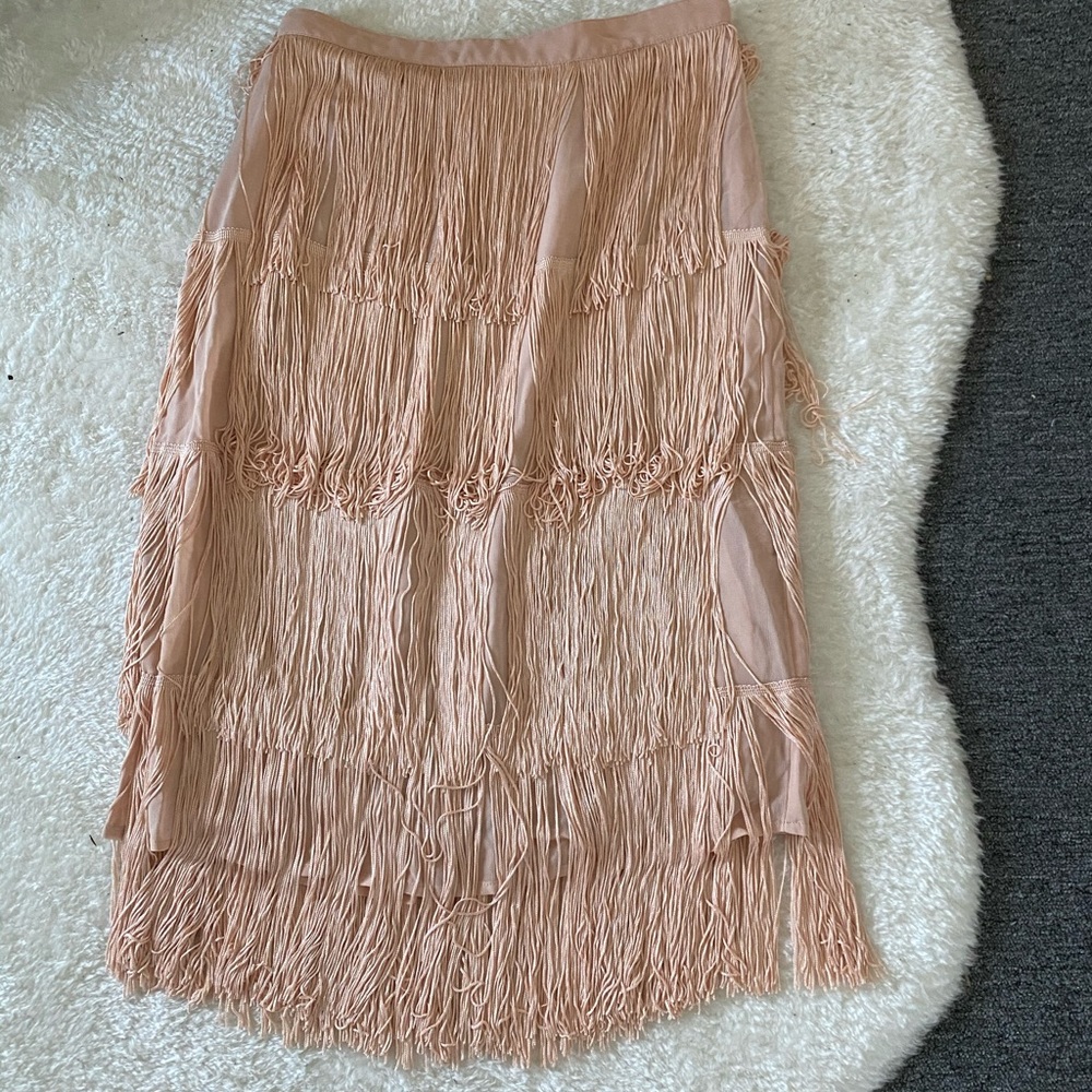 Maeve for anthropology fringe midi skirt